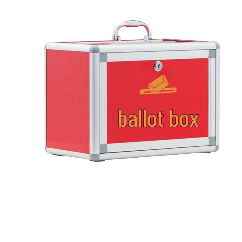 Humou Переносная урна для голосования из алюминиевого сплава с замком