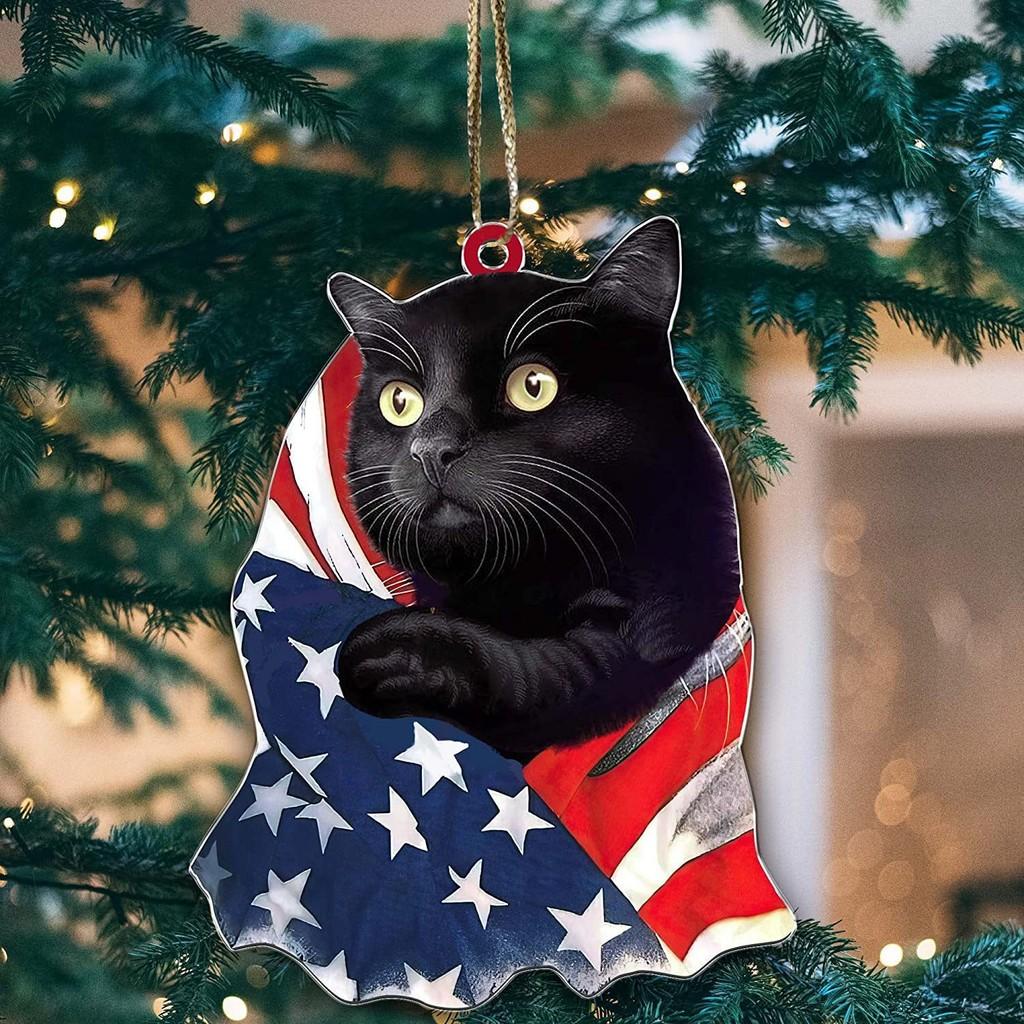 Adorable Acrylic Christmas Cat Car Accessory For Decorative Holiday Use Aromatherapy