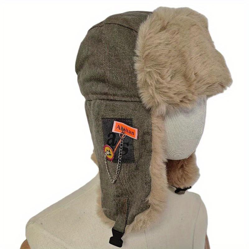 

Винтажная модная женская шляпа, мужская зимняя утолщенная теплая шапка-ушанка, ветрозащитная и морозостойкая уличная шляпа с 4 вариантами цвета серый