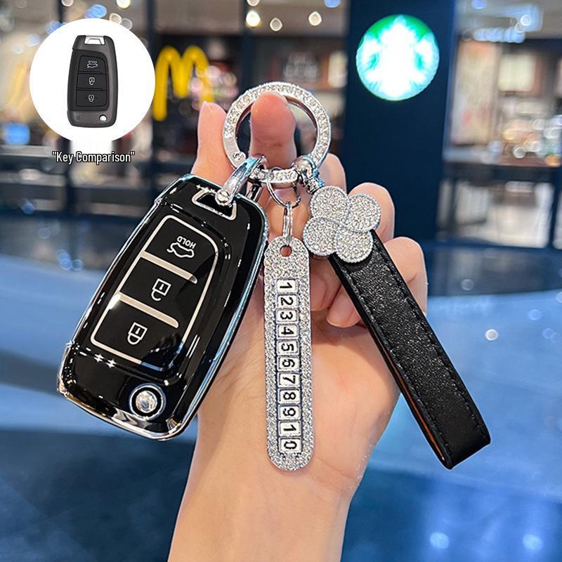 Kompatibel mit 20 Modellen: Schlüsselabdeckung für Beijing Hyundai New Elantra, Verna, ix25, Mistra, ix35 - Schutzschale Schnalle