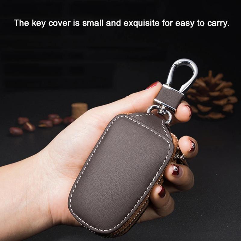 Moda Universale Pelle Smart Flip Telecomando Chiave Auto Fob Guscio Custodia Copertura Portaoggetti Borsa Pochette Portafoglio Protettore Portachiavi Organizzatore