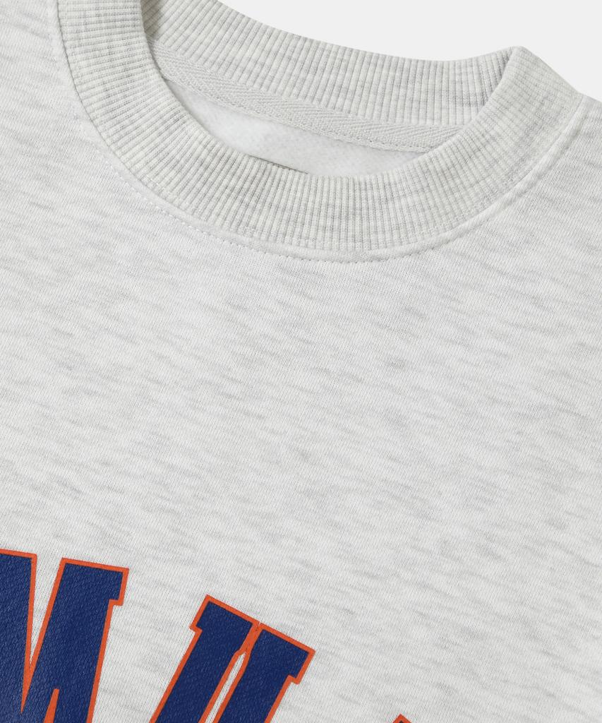 COLUMBIA UNIVERSITY Reverse Arch Fleece Crew Neck_Light Melange