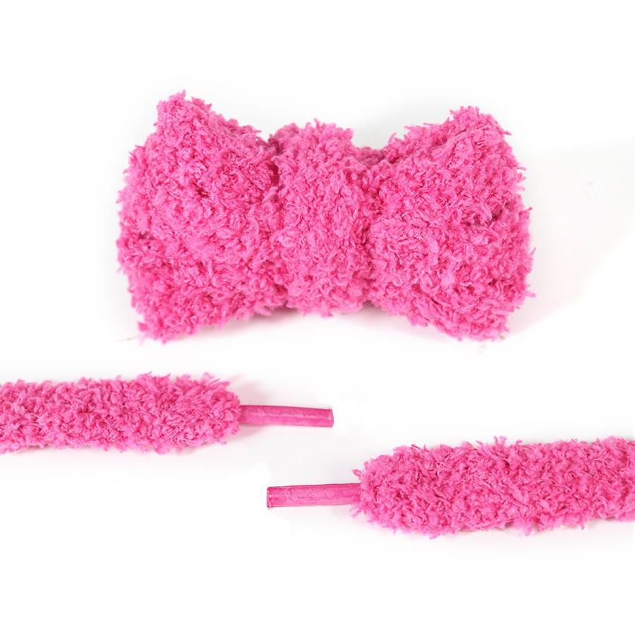 Kurokin Süße Girly Doppellagige 1,5 cm Plüsch-Schnürsenkel für Freizeit- & Skateschuhe