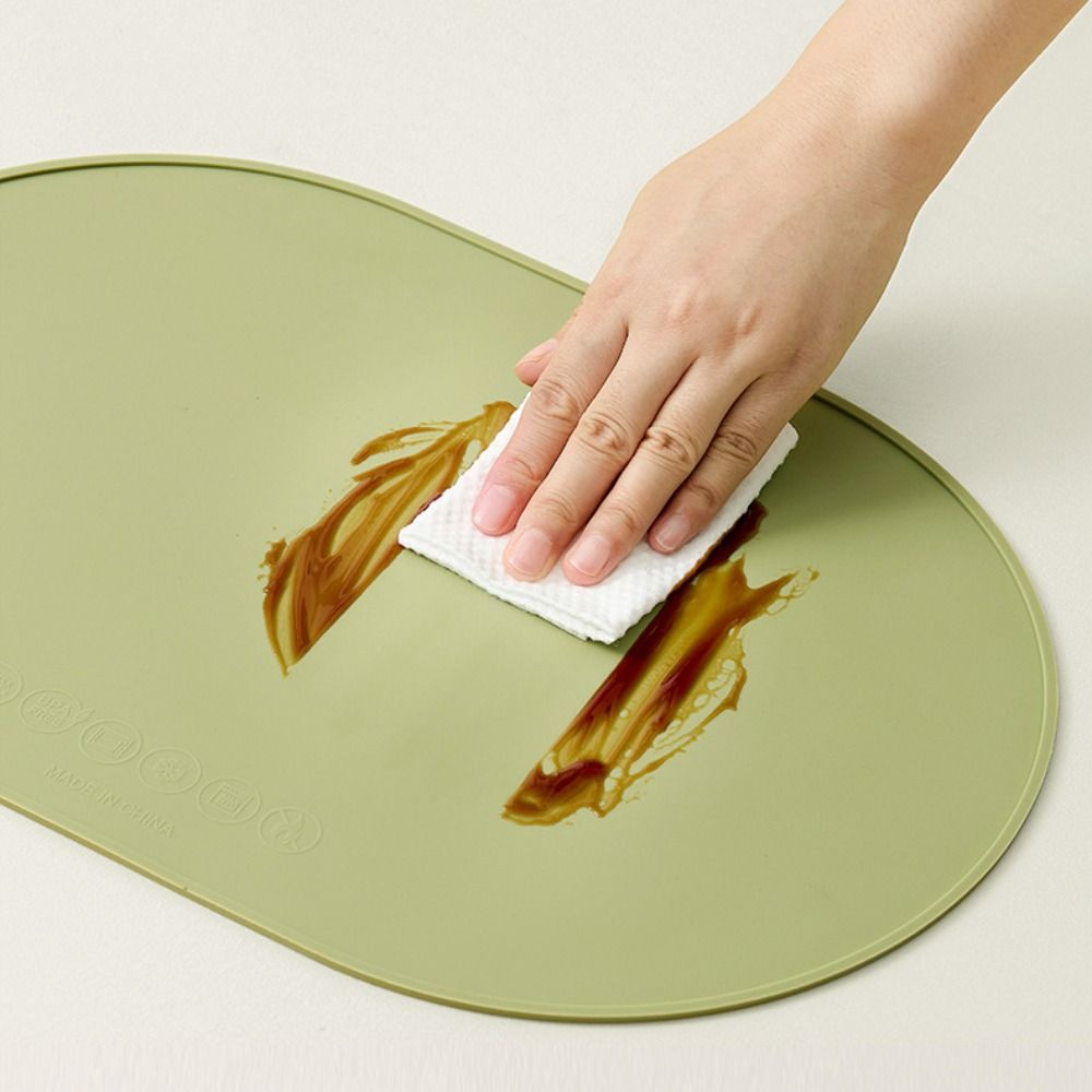 Solid Color Insulation Pad Food Grade Silicone Insulated Placemats Dining Mat Home