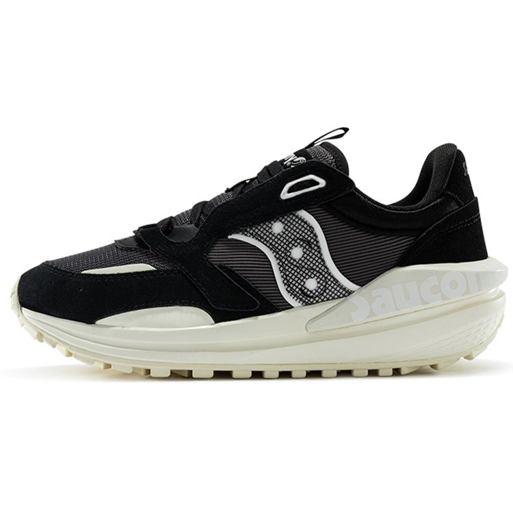 SAUCONY Jazz Series Retro Casual Cushioning Non-Slip Wear-Resistant Breathable Low-Top Running Shoes Women Sneaker Black S69003-1