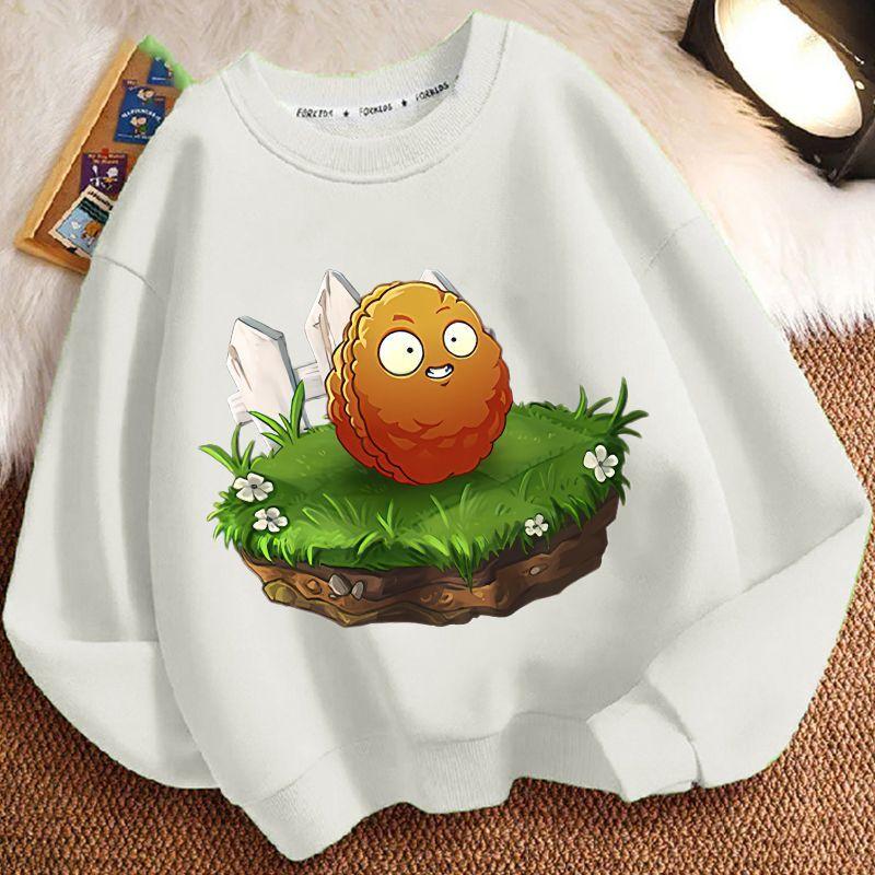 

Children s Fashion Plants Vs. Zombies Hoodies for Autumn and Winter, Loose Long-sleeved Hoodies for Boys and Girls 110