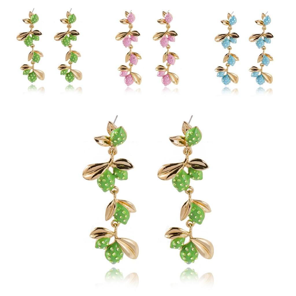Summer Fashion European Style Alloy Fruit Earrings For Women Birthday Gift