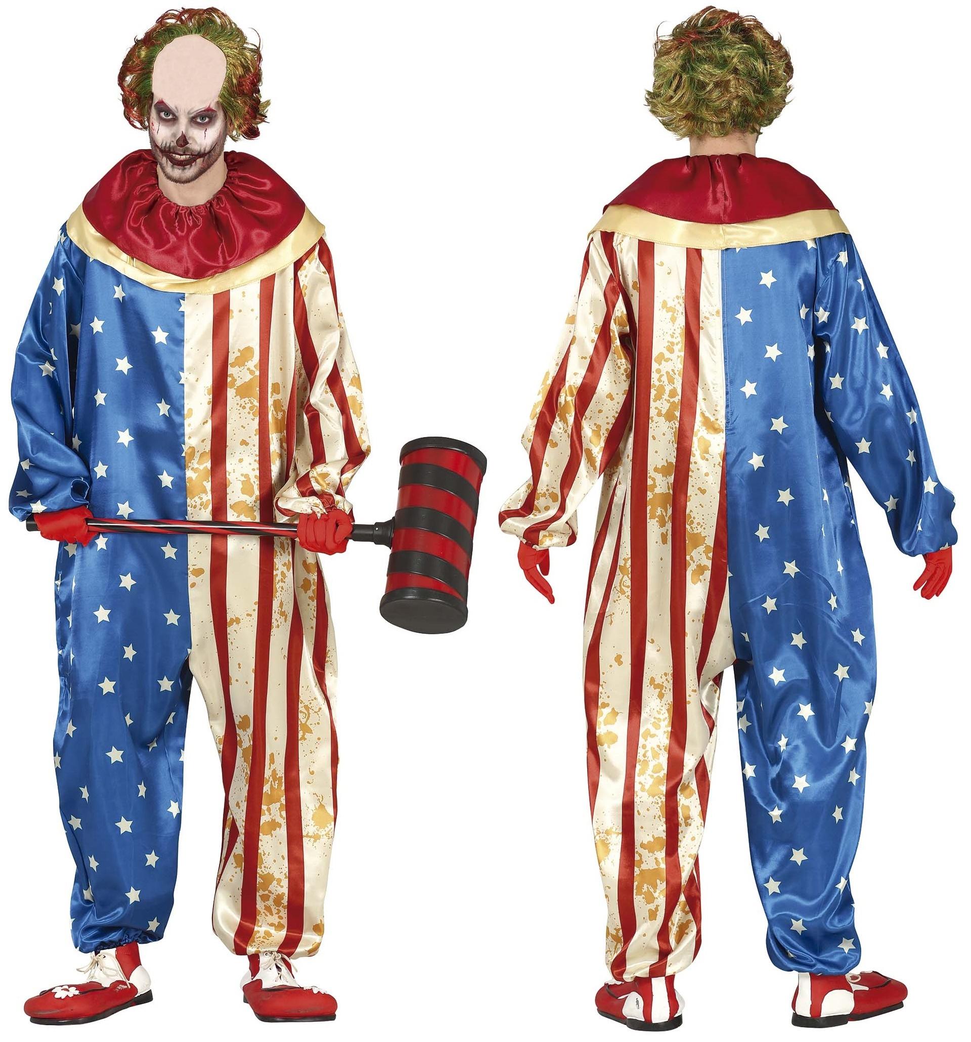 USA Clown Horror Halloween Kostüm brown
