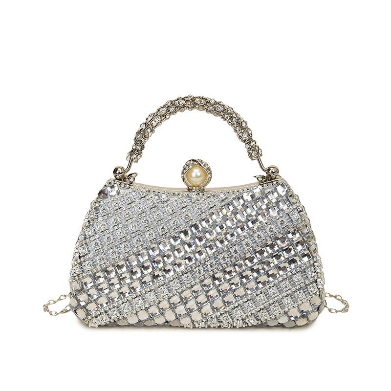 

2026 New High-end Personality European and American Style Fashion Diamond Bag Rhinestone Handbag Chain Fashion Style