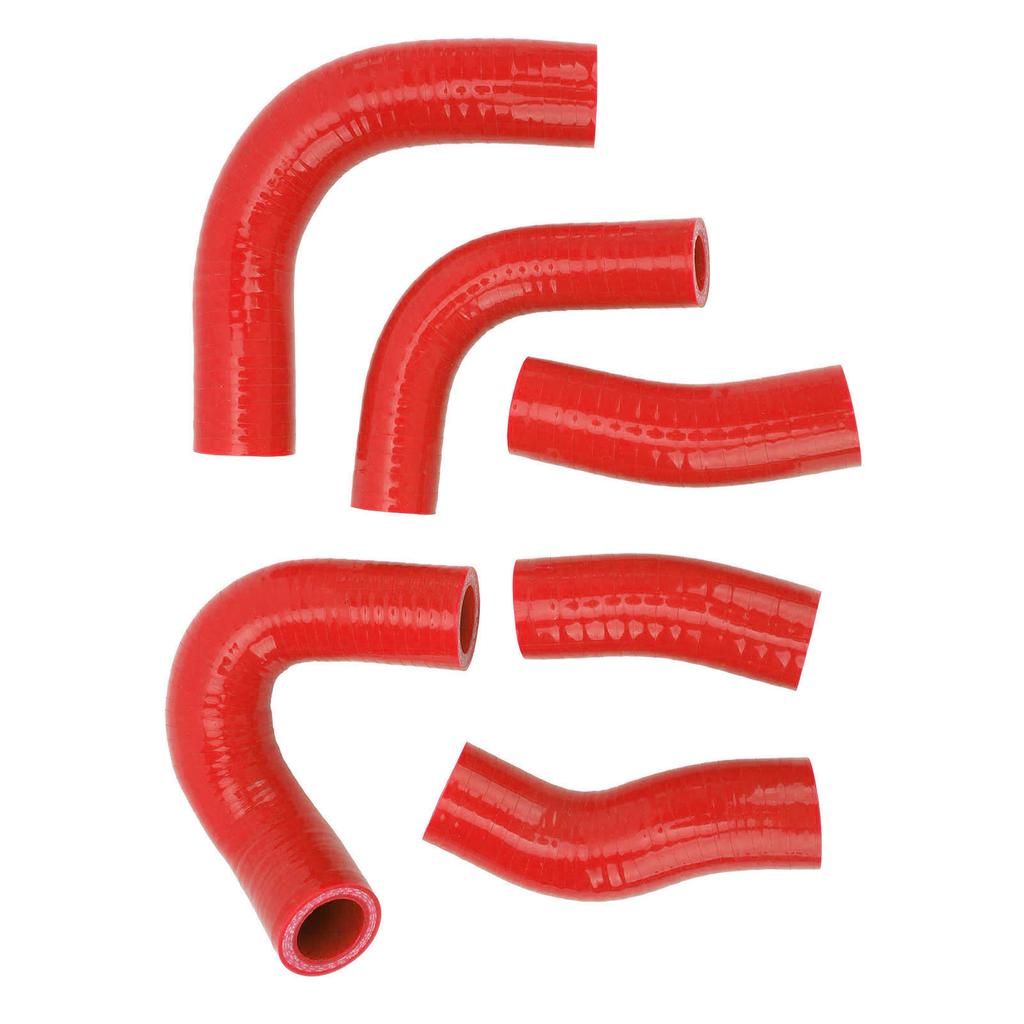 Radiator Coolant Hose Silicone Heat Resistant Leakage Proof Radiator Coolant Hose Kit for Magna VF1100C VF1000C V65 Red