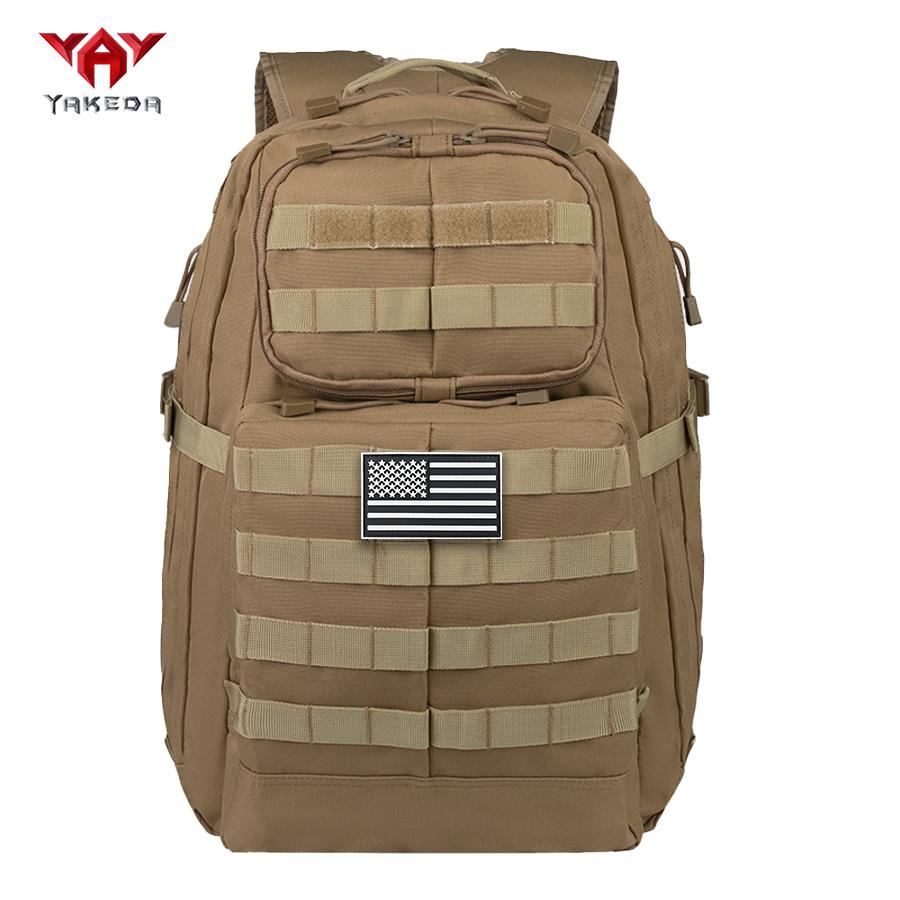 YAKEDA Outdoor sports backpack, men's and women's hiking bag, multifunctional, wear-resistant, breathable, large capacity