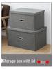 Cotton and Linen Folding Storage Box Organizer for Clothes and Toys