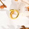 Minimalist Water Drop Ring for Women,Geometric Finger Ring,Stainless Steel Gold-plated Rings, Chic Jewelry Gift