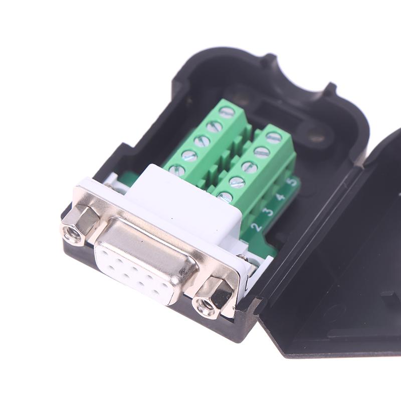 Db9 Serial Adapter Rs232/485/422 Connector Male Female 9 Pin Breakout Terminals Com Connector 21-24 Awg Wire Solderless