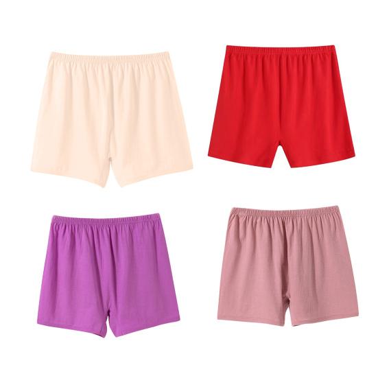 Seniors Women Cotton Underwear Loose Soft Boxer Briefs High-Waisted Boyshorts Panties for Middle Elderly Ladies