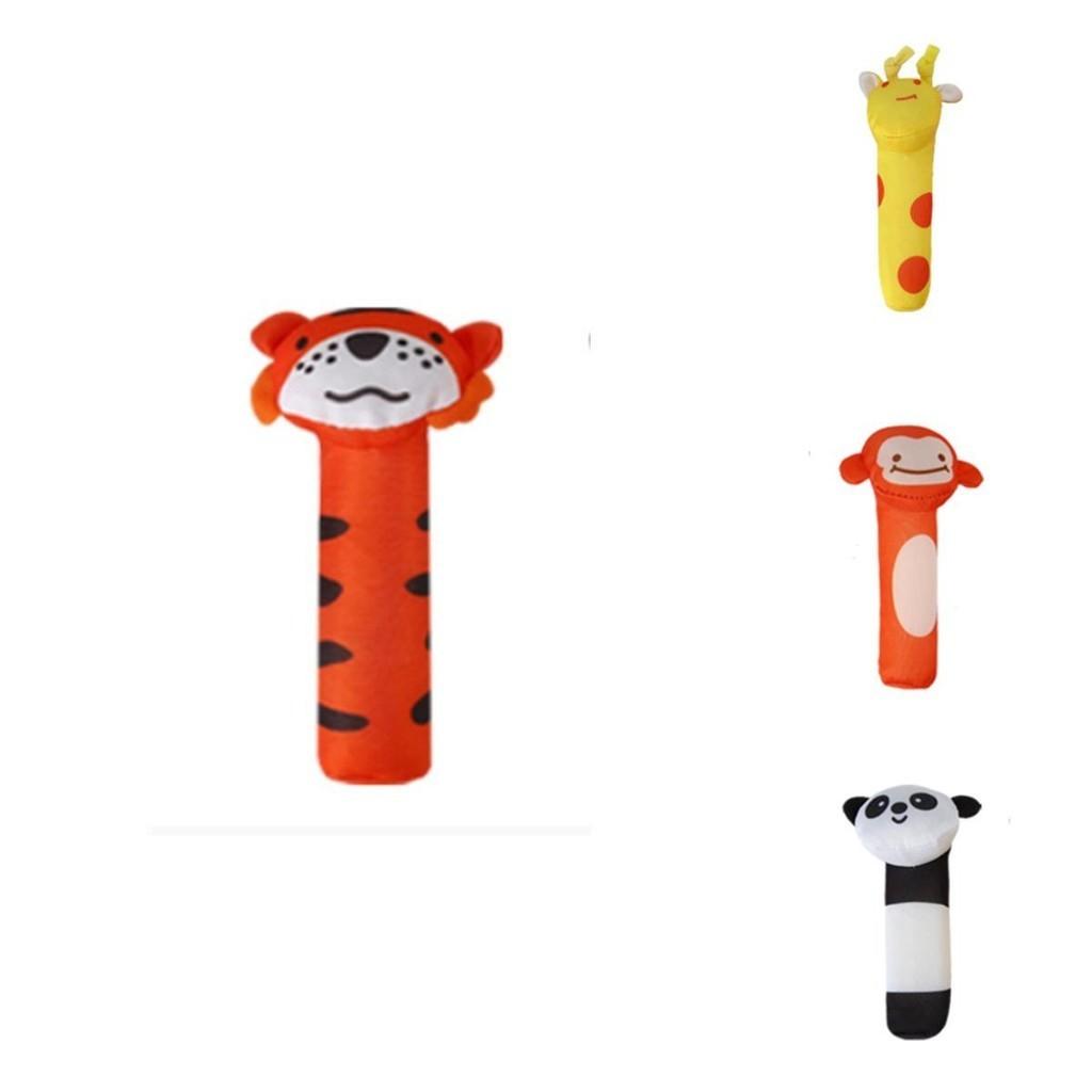Cute Animal Bell Rattle Plush Toy For Soothing And Visual Development Of Newborns