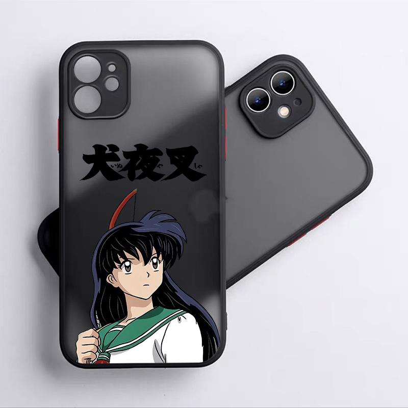 Custodia per telefono in TPU traslucido satinato Inuyasha Sesshoumaru per Apple iPhone 15 14 13 12 Mini 11 XS XR X 8 7 Pro Max Plus