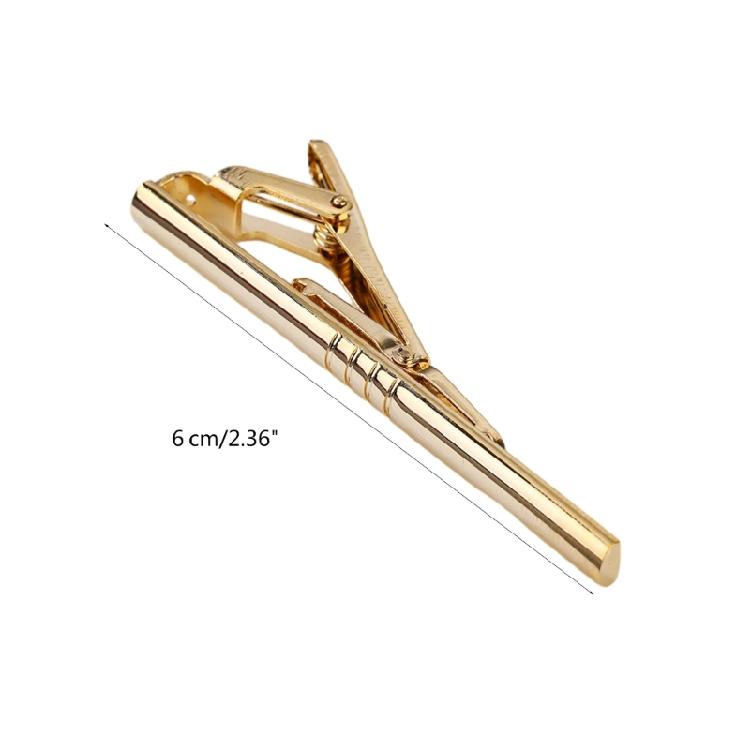 Heren Dasclip Bruiloft Feest Sieraden Messing Goud Standaard Das Nekdas Stang Clip