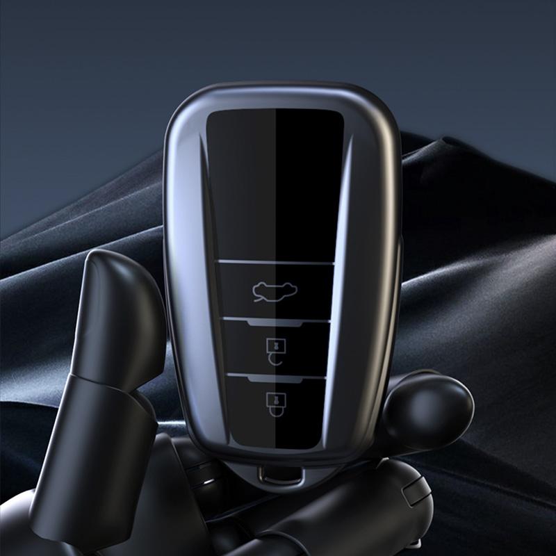 New Car Key Cover For Toyota Corolla Rav4 Camry 70 CHR Prado 150 Highlander Key Case Holder Accessories Fob 2 3 Buttons