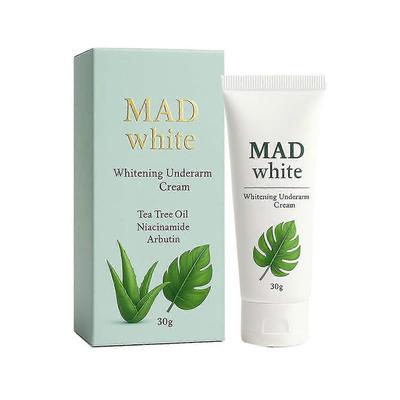Crema Schiarente Mad White per Ascelle, Crema Deodorante Anti-Nero per Ascelle, Gomiti, Ginocchia