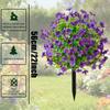 Artificial Flower,Artificial Petunias With Ground Stake, 18" Outdoor Faux Flowers For Garden, Yard, Planter And Porch