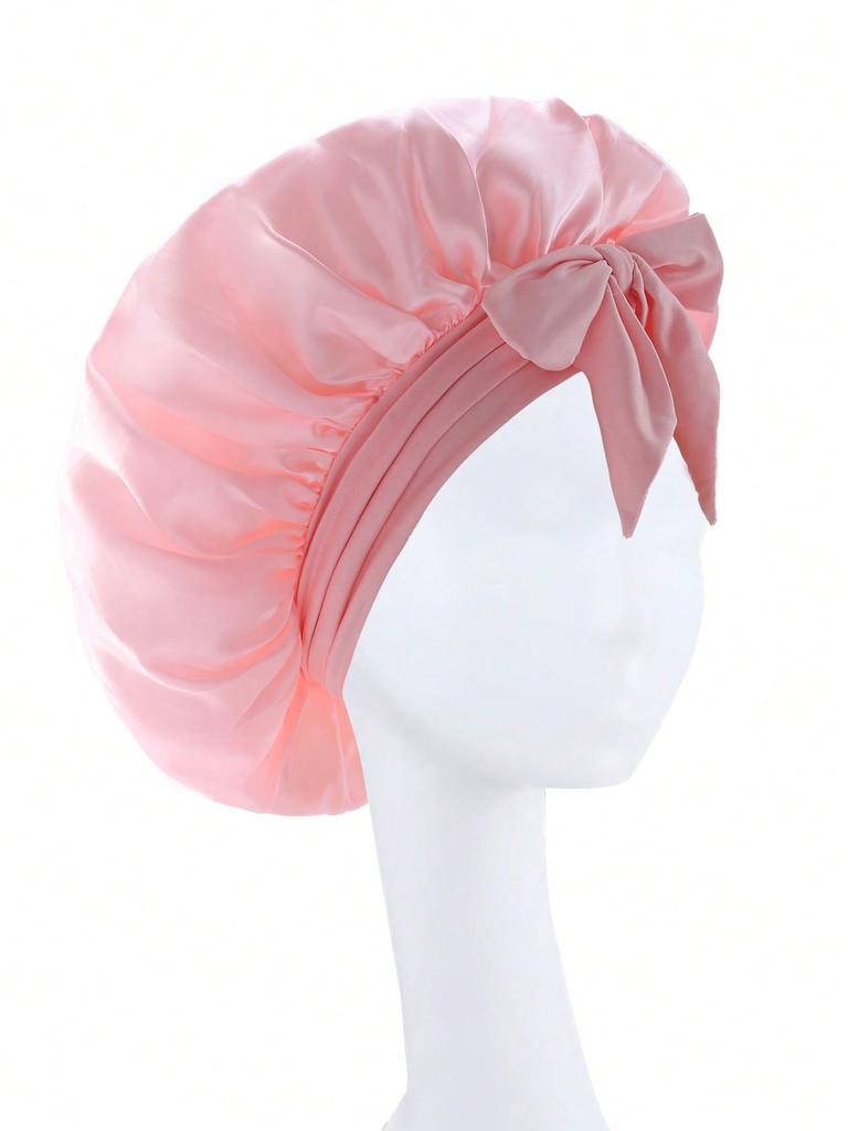 Satin Bonnet Silk Bonnet Adjustable Bonne For Sleeping Hair Bonnet With Tie Band Bonnets For Women Men
