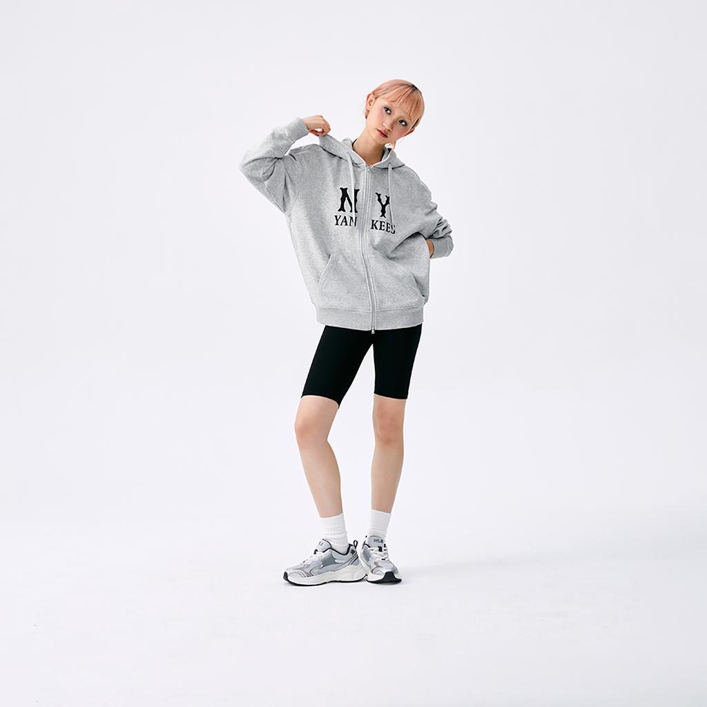 New MLB New York Yankees Basic Collection SS25 Sweatshirt Unisex Heather Gray 3ATRB0551-50MGS