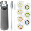 Sports Water Bottle, with 7 Pack Aroma Pods for Water Bottle, Flavored Pods for Aromatic Water 0 Sugar, BPA Free, Leakproof Water Bottle, for Gym