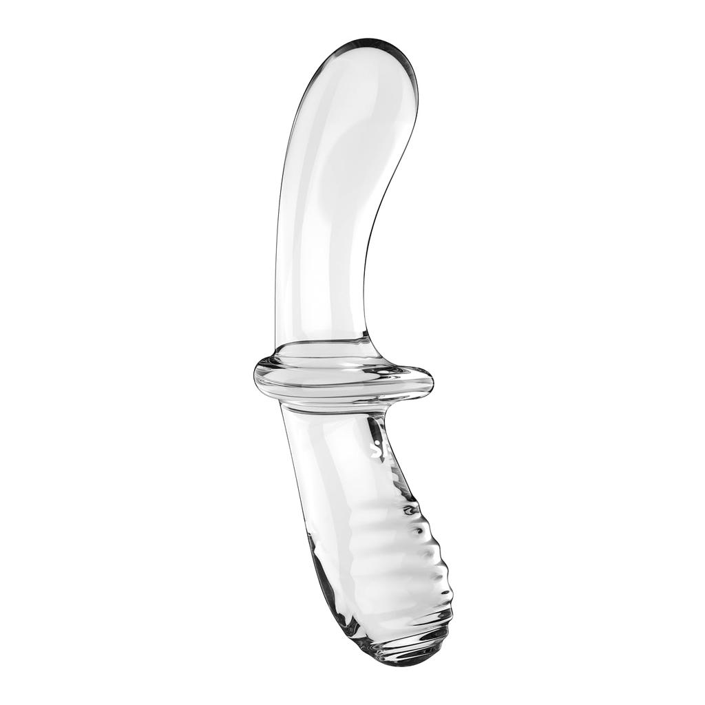 Satisfyer Double Glass Two Types of Hot or Made of Borosilicate Develops Vaginal Transparent Yoni Easy To Adult Love Goods Crystal, Double-headed