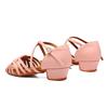 Kinder Mädchen Leder Latein Tanzschuhe Weiche Sohle Modern Social Gesellschaftstanzschuhe Salsa Tango Niedriger Absatz 3.5cm