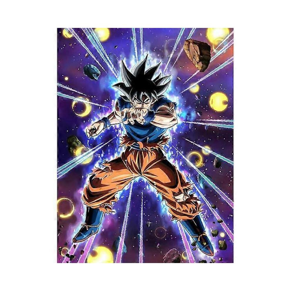 Diamond Painting Japanese Anime Dragon Ball Super Saiya, Full Drill