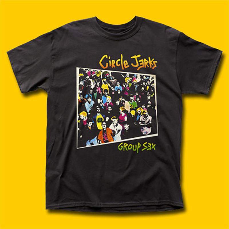 Circle Jerks Music Album Black T-Shirt Cotton All Size Unisex T-Shirt XXXXL