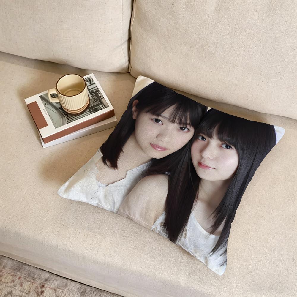 N-Nogizaka46 Cushion Cover Fabric Soft Furnishing,Pillowcase, Cushion Cover, Sofa Pillow, Home Decoration