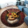 Retro Pokemon Round Area Rug,Carpet Rug for Living Room Bedroom Sofa Playroom Decor,Non slip Floor Mat