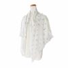 Used Organic Cotton Monogram Pattern Stole