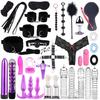 SacKnove 25/28/34 Piece BDSM Set Juguetes Sexuales Erotic Furniture Adult Couples Game Sex Toys Bondage Gear