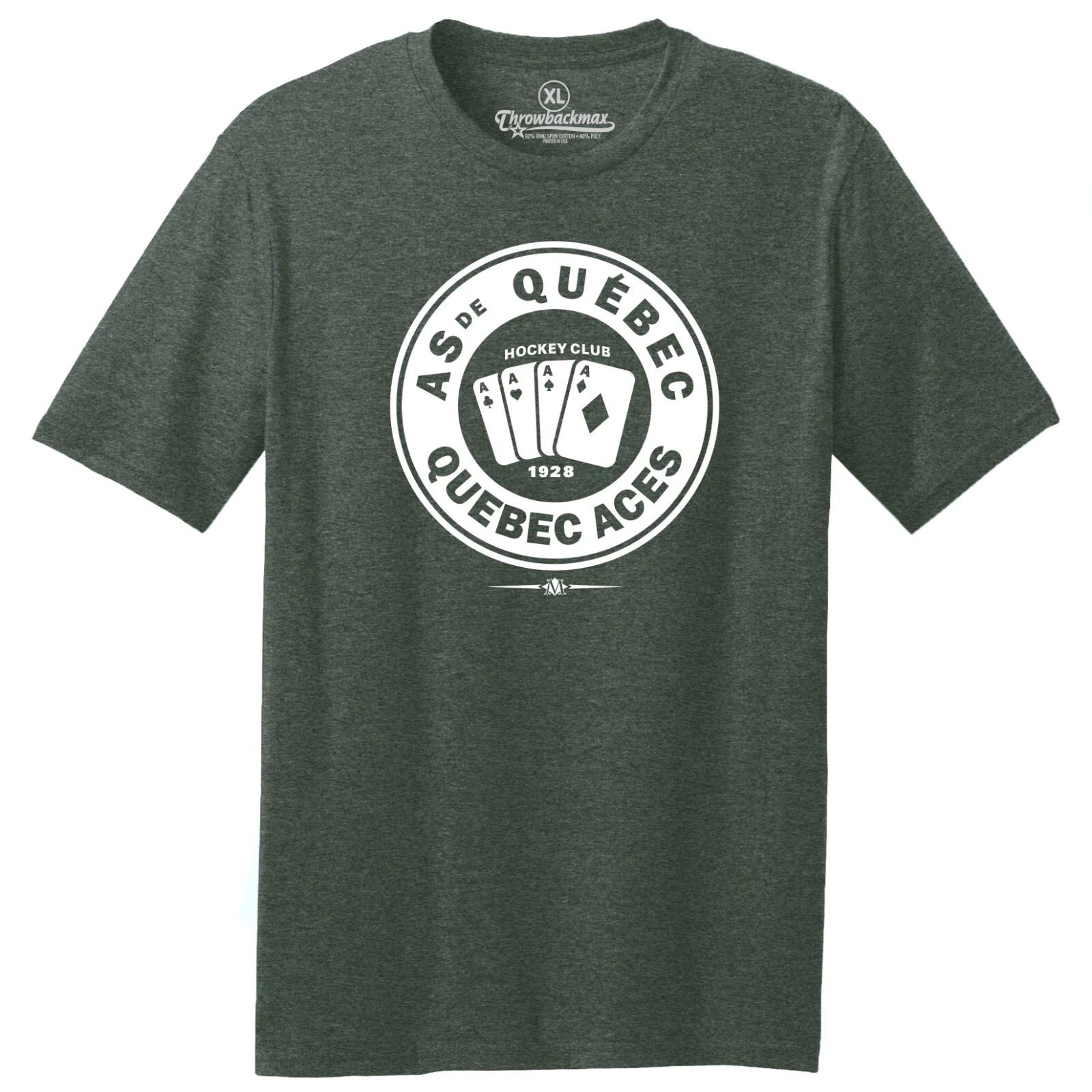 Quebec Aces 1928 Hockey TRI-BLEND Tee Shirt 3XL