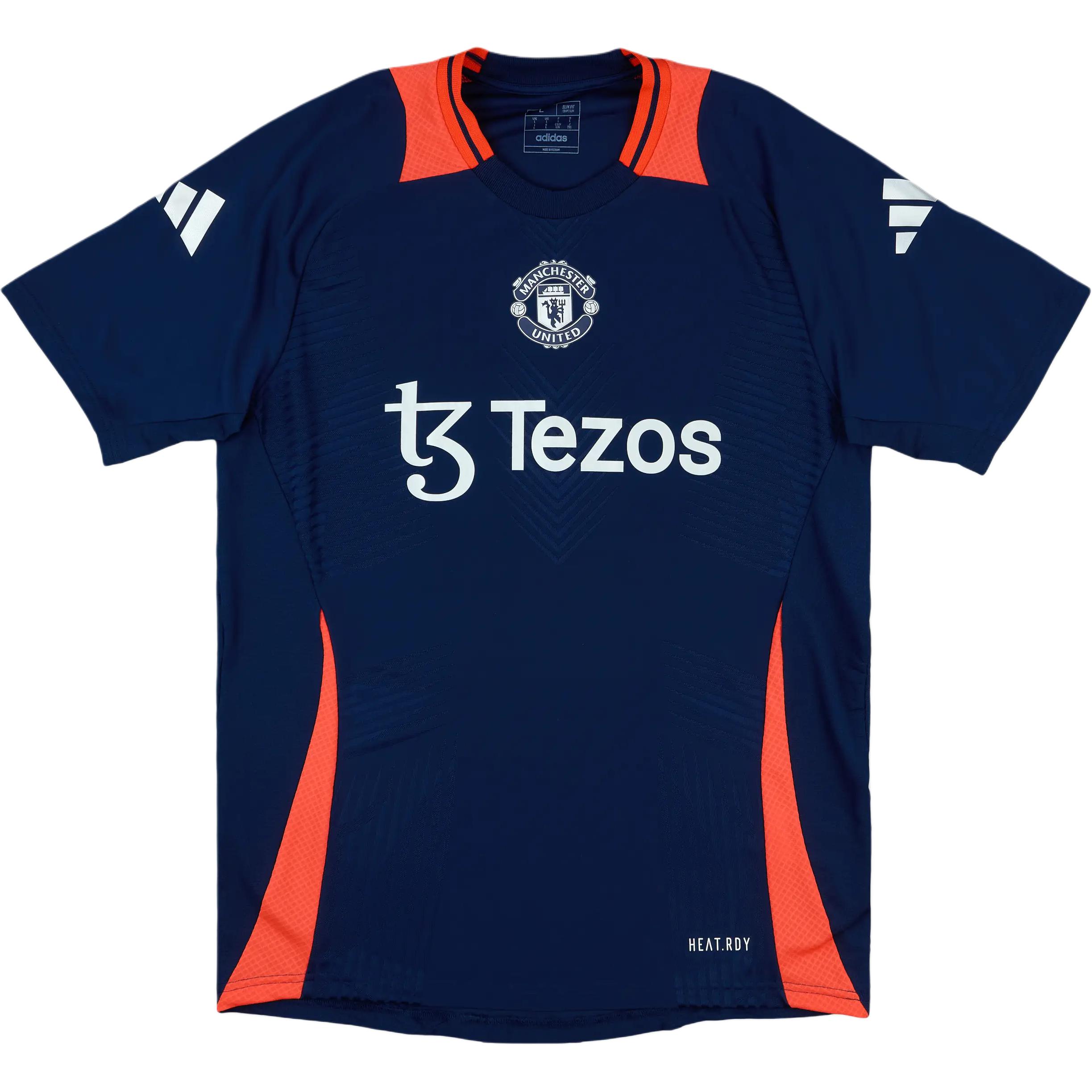 adidas Men s Manchester United Tiro 24 Training Jersey Night Indigo IT1998 S