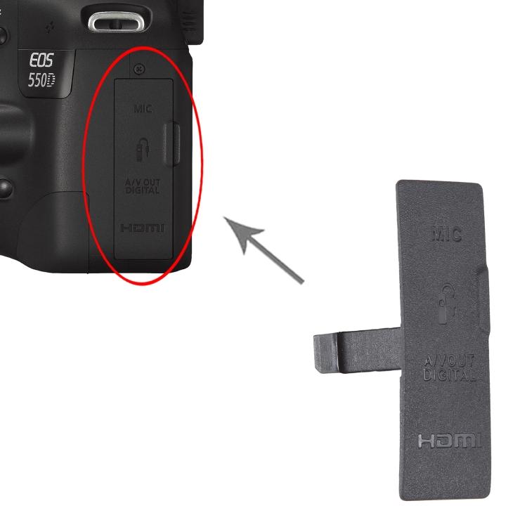 Canon EOS 550D OEM USB Kapağı Kapağı İçin