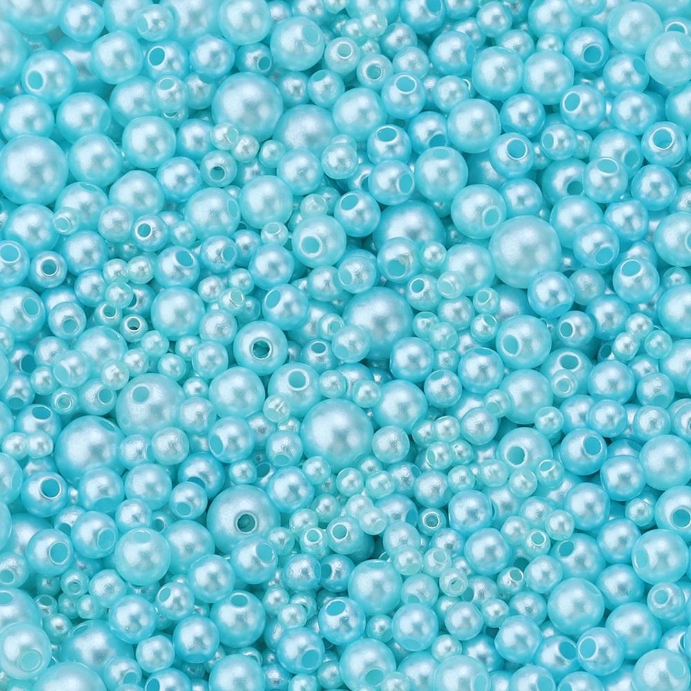 3/4/5/6/8mm ABS Imitation Pearl Beads Color Loose Round Beads For Jewelry Making DIY Handmade Necklace Bracelet Accessories