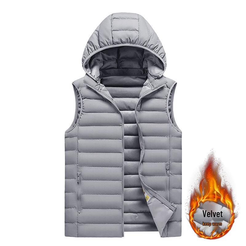 Herren Winter 2024 Slim Fit Baumwolljacke mit abnehmbarer Kapuze - Koreanischer Stil Trendige Gerippte Oberbekleidung