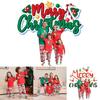 Cozy And Stylish New Monster Print Pajama Set Family Matching Outfits For Christmas