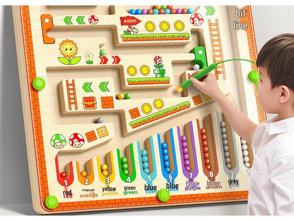 Children's 3D Magnetic Maze Game: Educational Brain & Concentration Trainer for Ages 3-6
