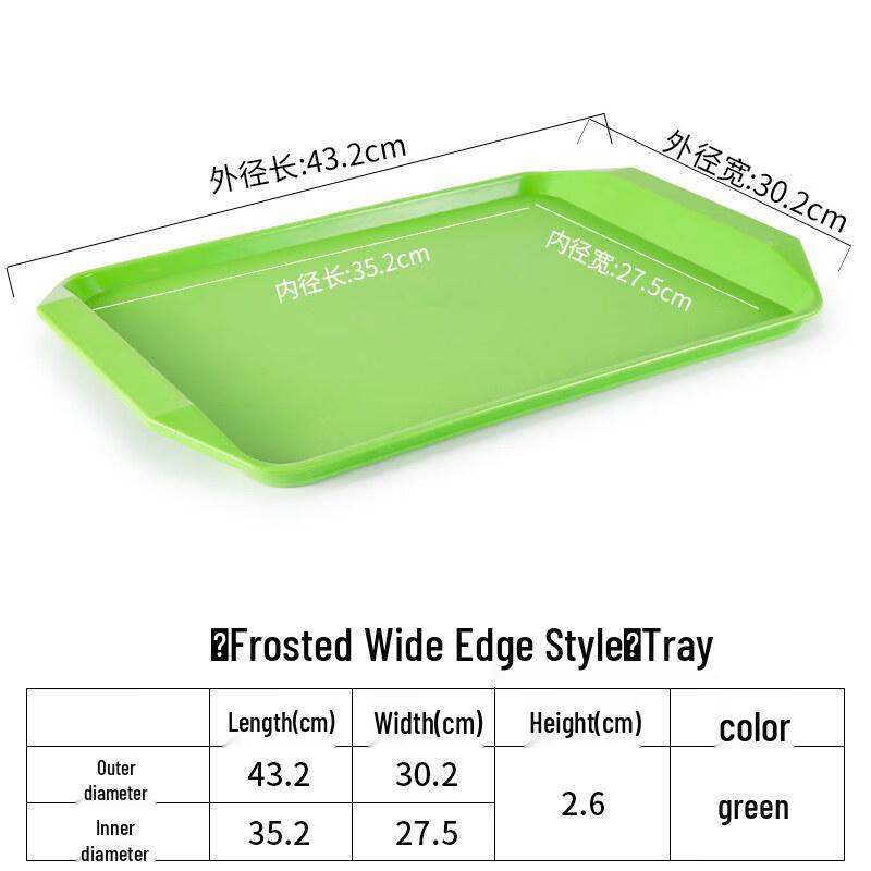 Rectangular Plastic Fast Food Tray