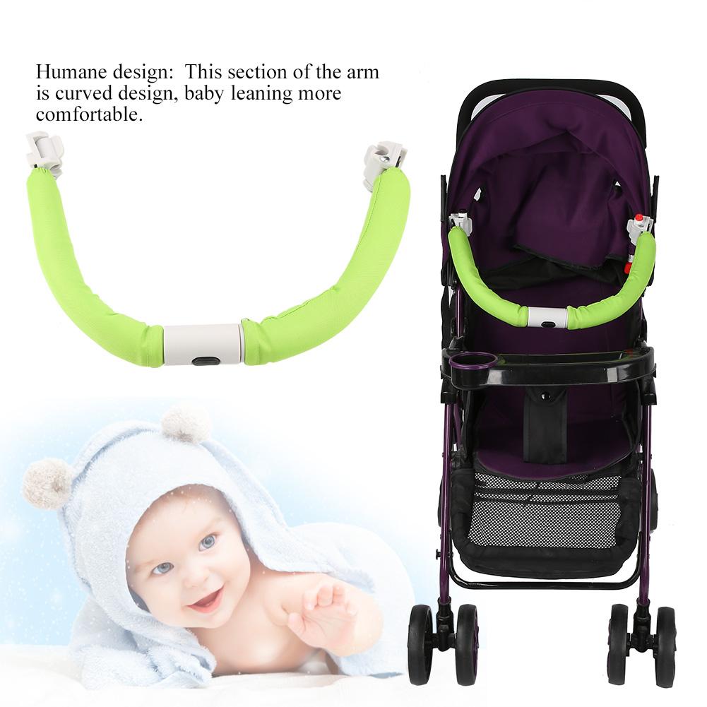 Baby Stroller Handle Handlebar Armrest Bumper Bar Black