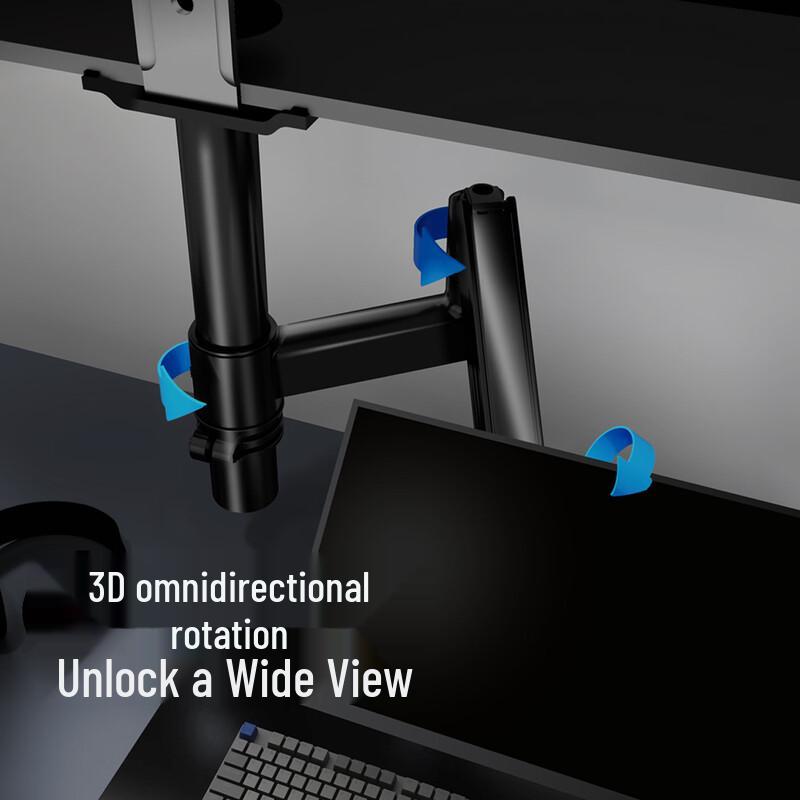 ATSCORE Gas Spring Monitor Arm Desk Mount