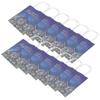 12Pcs Ramadan Gift Bag with Rope Handle Paper Packing Decorations Tote Craft SuppliesBlue