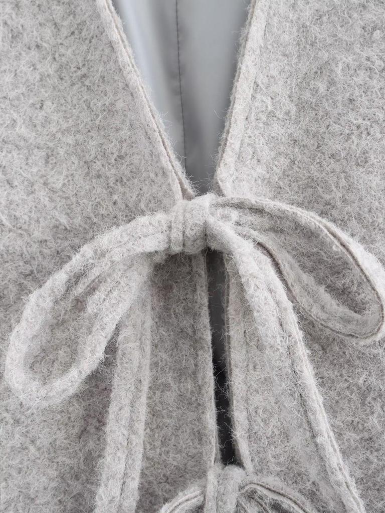 2024 Autumn Women's European and American Style Versatile Lace-Up Long-Sleeve Jacket In Four Colors