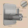 4-Pack Stainless Steel Robe & Towel Hooks - Wall Mounted, Easy To Install, Space-Saving  Hooks for Bathroom, Kitchen and Home Organization