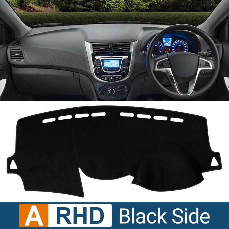 Car Dashboard Cover Avoid Light Pad Anti-UV Carpet Non-Slip Mat For Hyundai Solaris Accent RB 2010 2011 2012 2013 2014 2015 2016